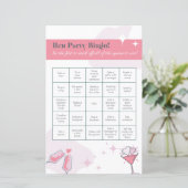 Papier Bingo Hen Party | Hen Do | Icebreaker | MARIAGE (Debout devant)