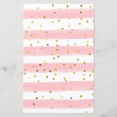 Papier Bingo Montgolfière Rose Jungle Baby Shower (Dos)