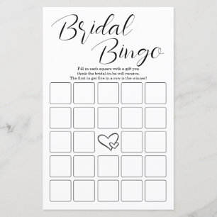 Papier Bingo nuptiale 2en1 et Whats dans vos jeux de bour