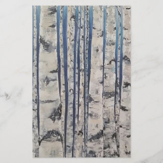 Papier Birch tree Morse Code