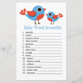 Papier Bird Baby jeu de mots scramble (Devant)