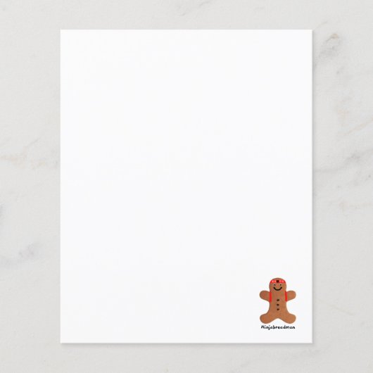 Papier Biscuit Ninjabreadman (biscuit) (Devant)