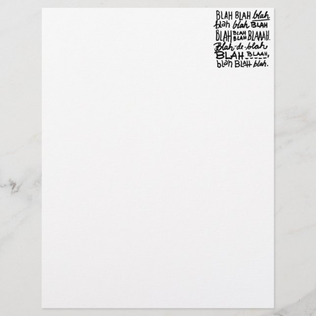 Papier Bla Bla Bla (Devant)