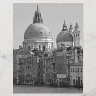 Papier Black Blanc Grand Canal Venise Italie Voyage