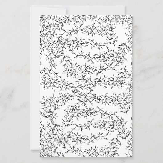 Papier Black Bow Il A Dit Qu'Elle A Dit Fête des mariées (Dos)