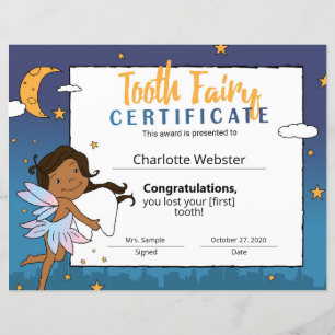 Papier Black Fairy Clip Art First Looth Certificat
