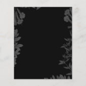 Papier Black Floral 80th Birthday Party Invitation (Dos)