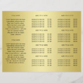 Papier Black & gold design, Logo or Photo Brochures, (Dos)