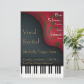 Papier Black Grand Piano Vocal Considérant Poster & Progr (Debout devant)
