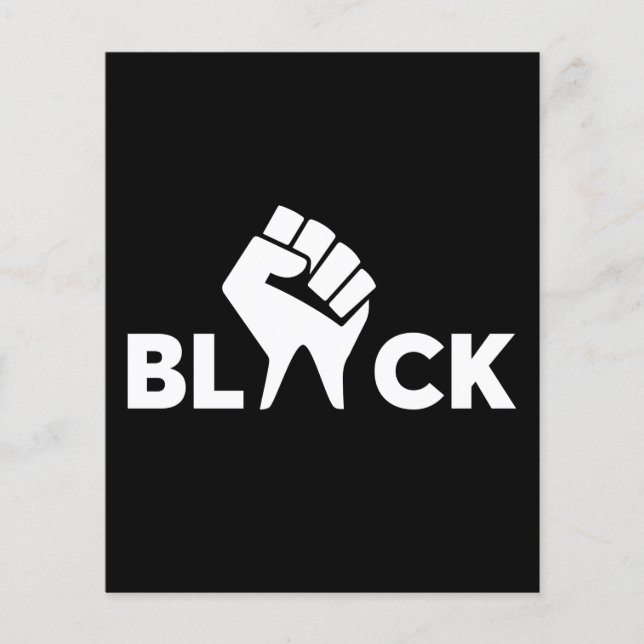 Papier Black Lives Matt Black Avec Main (Devant)
