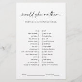 Papier Black Modern Voudrait Elle Plutôt Fête des mariées (Devant)