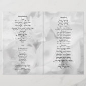 Papier Black n White Catholique Cérémonie de mariage Prog (Dos)