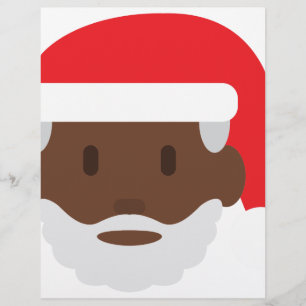Papier black santa claus emoji