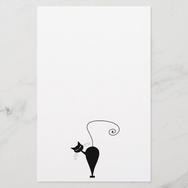 Papier Black Whimsy Kitty 5 (Devant)