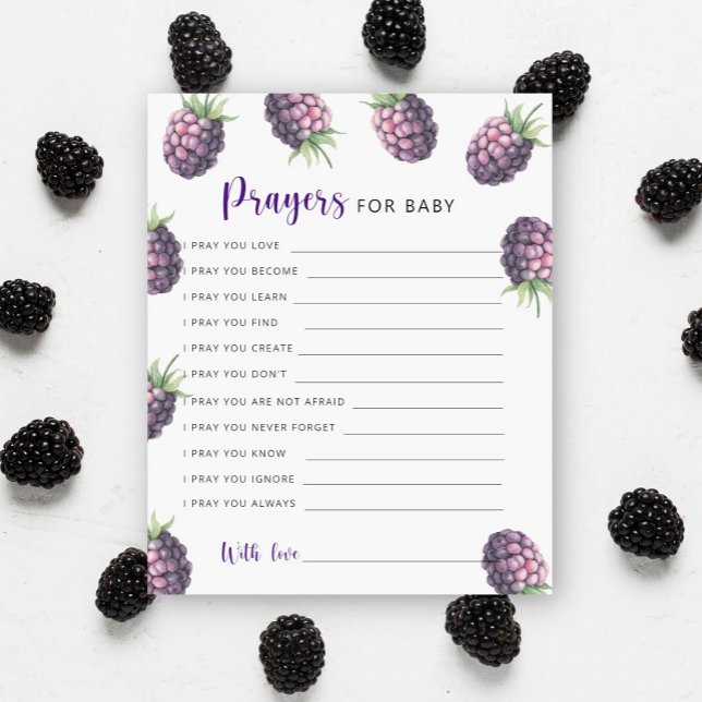 Papier Blackberries - prières pour bébé (Créateur téléchargé)
