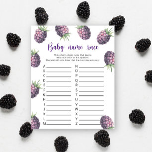 Papier Blackberry - Baby nom jeu de course