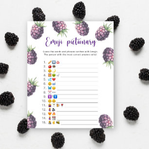 Papier Blackberry - baby shower émoticônes jeu