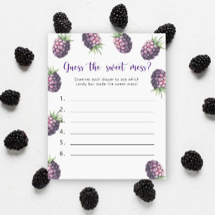 Papier Blackberry - Devinez le jeu de la pagaille douce