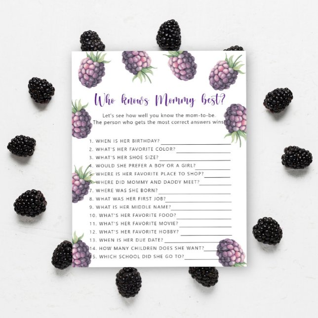 Papier Blackberry - Qui connaît maman mieux (Créateur téléchargé)