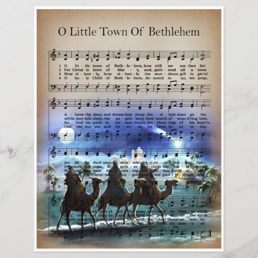 Papier Bladmuziek Art-O Kleine Stad van Bethlehem (Voorkant)