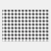 Papier blanc blanc rouge à envelopper Jeu de 3 (Devant 3)