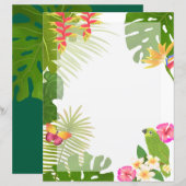 Papier Blanc Paradis Tropical (Devant / Derrière)