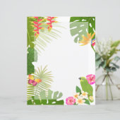 Papier Blanc Paradis Tropical (Debout devant)