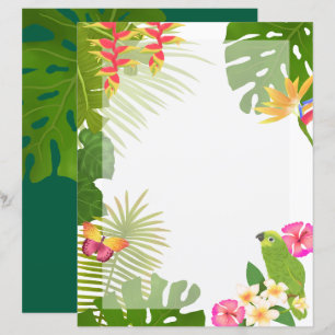 Papier Blanc Paradis Tropical