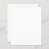 Papier Blanc vert, Harpe, Merino, (Devant / Derrière)