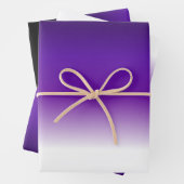 Papier blanc violet noir à envelopper noir (En situation)