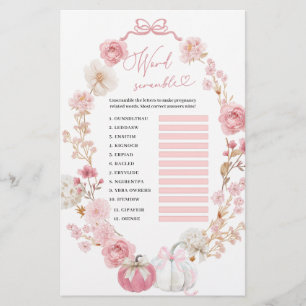 Papier Blancs et minuscules Citrouilles roses et blancs