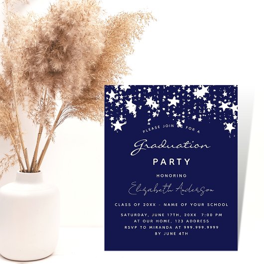 Papier Bleu bleu blanc invitation budgétaire