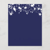 Papier Bleu bleu blanc invitation budgétaire (Dos)