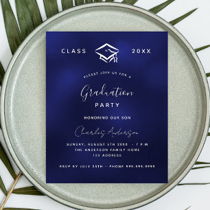 Papier Bleu bleu marine 2023 invitation budgétaire