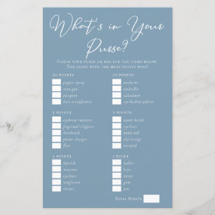 Papier Bleu Chic Qu'est-ce qu'il y a dans votre jeu de Fê