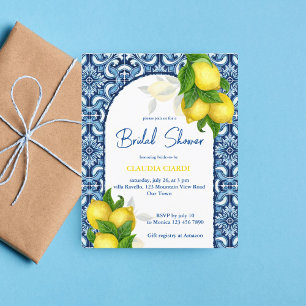 Papier Bleu citron Amalfi budget nuptiale douche invitati