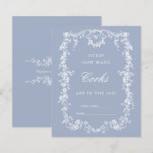 Papier Bleu Classique Français 'Devinez Combien De' Jeux  (Devant / Derrière)