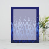 Papier Bleu cool sur Blue Racing Flames (Debout devant)