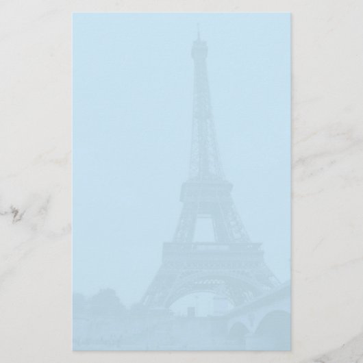 Papier bleu de papeterie de Tour Eiffel (Devant)