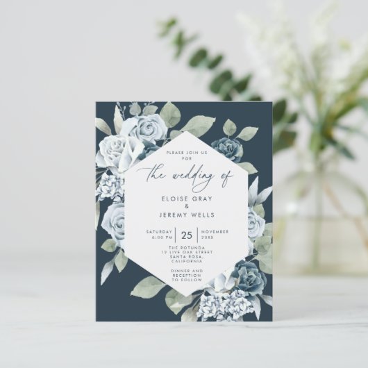 Papier Bleu Dusty (Debout devant)