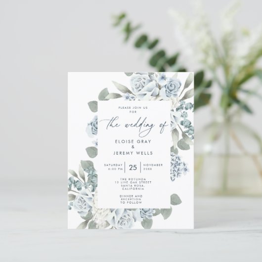 Papier Bleu Dusty (Debout devant)