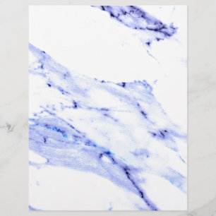 Papier Bleu et Marbre blanc