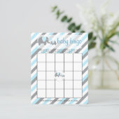 Papier Bleu & Gris Gris Bébé Eléphant | Bingo (Debout devant)