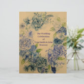 Papier Bleu mariage (Debout devant)