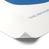 Papier bleu Matisse Impression minimaliste (Coin)