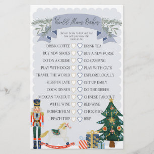 Papier bleu noix cracker serait maman plutôt baby shower 