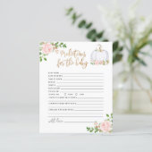 Papier Bleu or Petites prédictions florales citrouilles b (Debout devant)