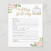 Papier Bleu or Petites prédictions florales citrouilles b (Devant)