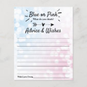 Papier Bleu Ou Rose Moderne ? Conseil de la partie de div (Devant)