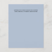 Papier Bleu SWEET 16 Moderne Élégant Budget Anniversaire (Dos)